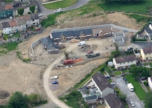 Arial view of Housing Project