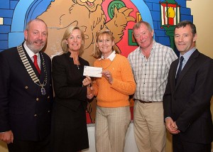 Carrigaline Lions Club Coffee Morning Cheque Pres